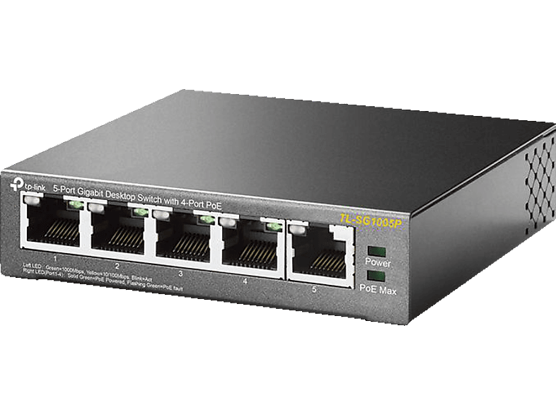 TP-LINK TL-SG1005P 5-Port- 10/100/1000 Mbit/s 4 PoE Ports Gigabit Switch 5 TP-LINK TL-SG1005P 5-Port- 10/100/1000 Mbit/s 4 PoE Ports Gigabit Switch 5 von TP-LINK