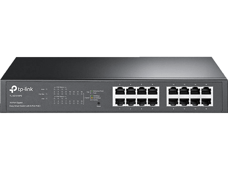 TP-LINK TL-SG1016PE 16-Port-Gigabit-Easy-Smart-PoE Switch von TP-LINK