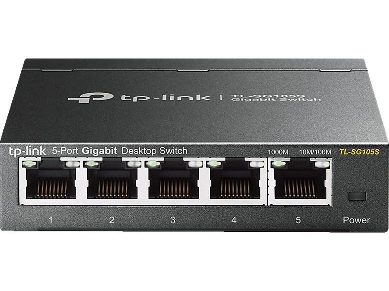 TP-LINK TL-SG105S 5-PORT GIGABIT SWITCH METALLGEHÄUSE Switch 5 von TP-LINK