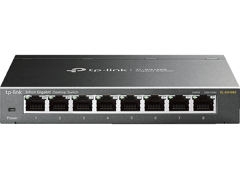 TP-LINK TL-SG108S 8-PORT GIGABIT SWITCH METALLGEHÄUSE Switch 8 von TP-LINK