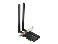 TP-Link AX3000-Wi-Fi 6-PCIe-Adapter mit Bluetooth 5.0, Kabellos, PCI Express, WLAN / Bluetooth, Wi-Fi 6 (802.11ax), 2402 Mbit/s, Schwarz, Metallisch von TP-LINK