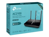 TP-Link Archer VR2100, Wi-Fi 5 (802.11ac), Dual-Band (2,4 GHz/5 GHz), Eingebauter Ethernet-Anschluss, ADSL, Schwarz, Tabletop-Router von TP-LINK