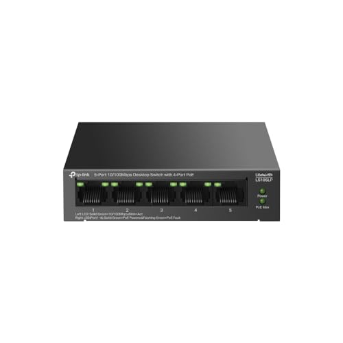 TP-Link 5-Port Desktop-GIGABIT-Switch MIT 4 POE+-Ports von TP-Link