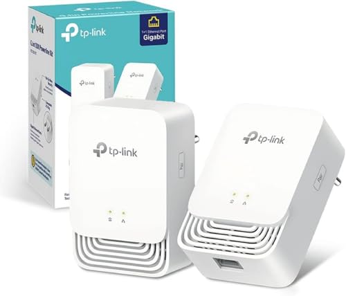 [Neu] TP-Link PG1200 Kit Powerline G.hn1200, 1 x Gigabit-Anschluss, Energiesparmodus, Plug & Play, Powerline der neuen Generation zuverlässiger, Nicht kompatibel mit HomePlug AV/AV2-Powerline-Adaptern von TP-Link