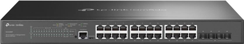 Switch TP-Link 28x GE TL-SG3428MP (JetStream) 4xSFP (TL-SG3428MP) - Sonderposten - Sonderposten von TP-Link
