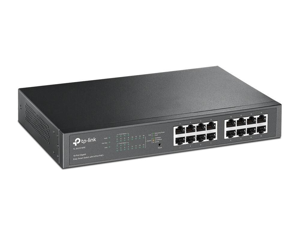 TP-LINK Easy-Smart TL-SG1016PE 16-Port-Gigabit-Switch mit 8 PoE+-Ports TP-LINK Easy-Smart TL-SG1016PE 16-Port-Gigabit-Switch mit 8 PoE+-Ports von TP-Link