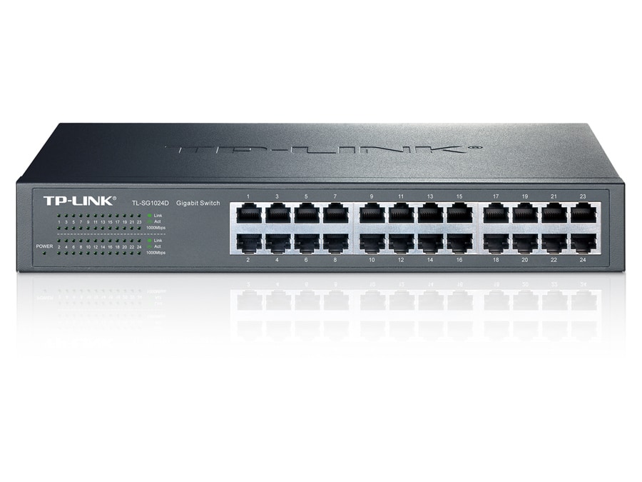 TP-LINK Gigabit Netzwerk-Switch TL-SG1024D, 24-Port TP-LINK Gigabit Netzwerk-Switch TL-SG1024D, 24-Port von TP-Link