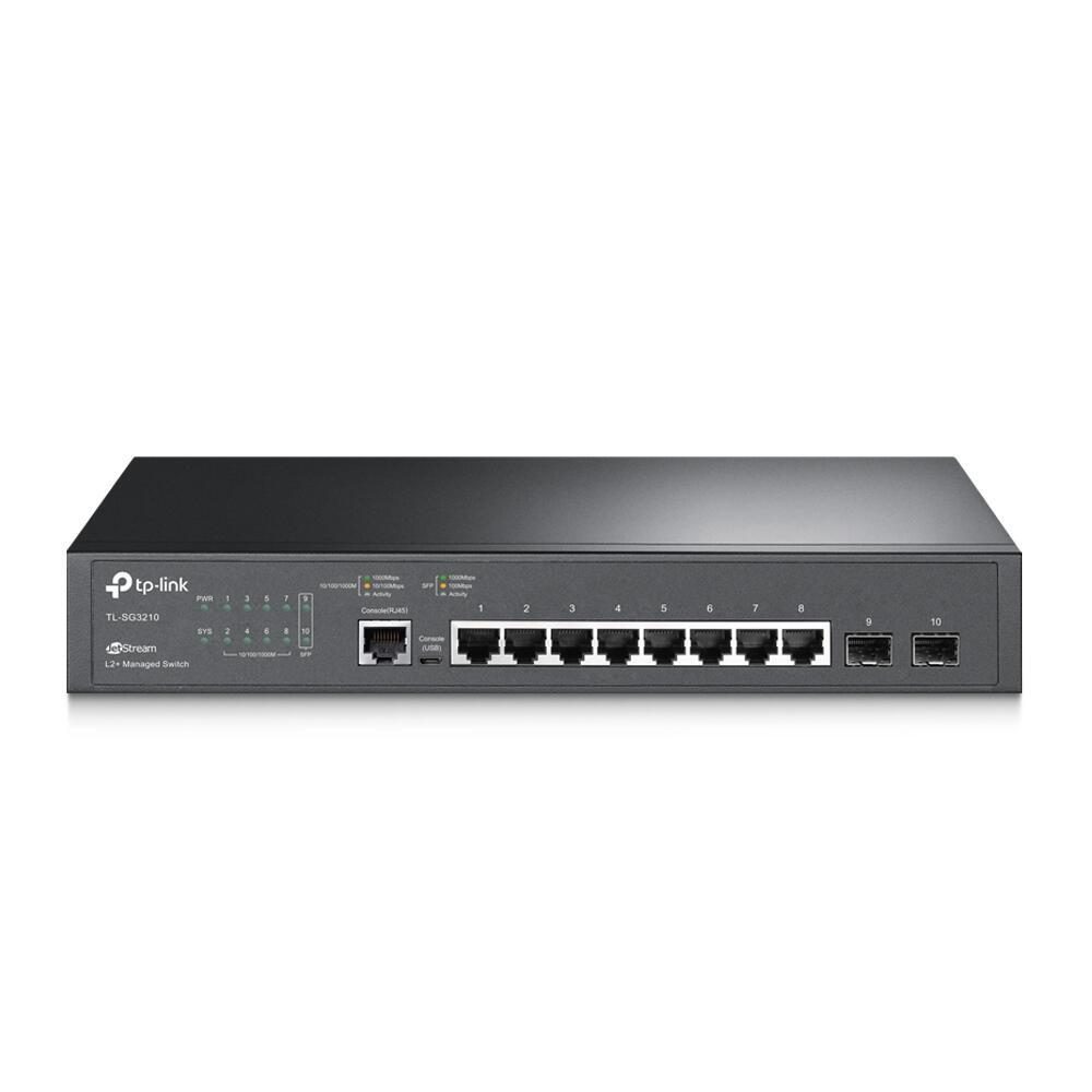 TP-LINK JetStream TL-SG3210 8-Port Gigabit Switch mit 2 SFP-Slots von TP-Link