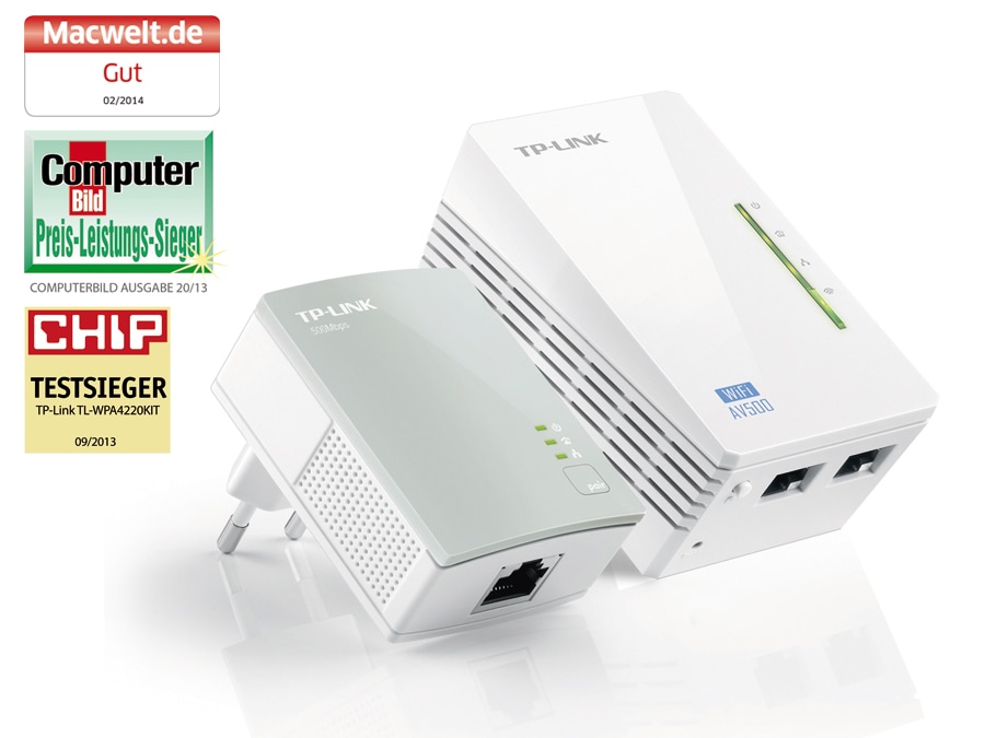 TP-LINK Powerline-Kit mit WLAN-Extender TL-WPA4220KIT TP-LINK Powerline-Kit mit WLAN-Extender TL-WPA4220KIT von TP-Link