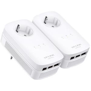 TP-LINK TL-PA8030P KIT - Starter Kit - Bridge - GigE, HomePlug AV (HPAV), HomePlug AV (HPAV) 2,0 - an Wandsteckdose anschließbar (TL-PA8030P KIT) von TP-Link