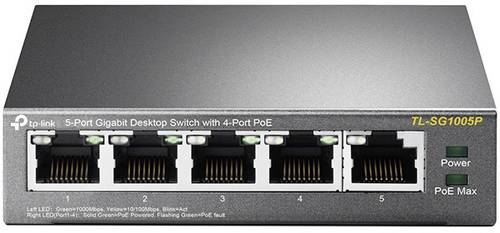 TP-LINK TL-SG1005P Netzwerk Switch 5 Port PoE-Funktion TP-LINK TL-SG1005P Netzwerk Switch 5 Port PoE-Funktion von TP-Link