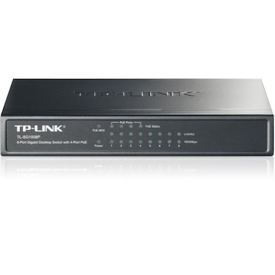 TP-LINK TL-SG1008P 8x Port Desktop Gigabit unmanaged Switch mit 4x PoE TP-LINK TL-SG1008P 8x Port Desktop Gigabit unmanaged Switch mit 4x PoE von TP-Link