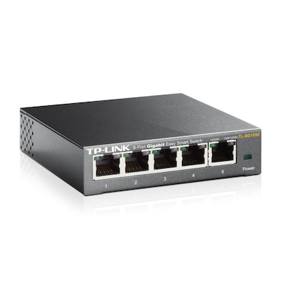 TP-LINK TL-SG105E 5-Port Gigabit-Switch Easy Smart IGMPv3 von TP-Link