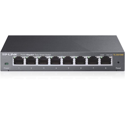 TP-LINK TL-SG108E 8x Port Desktop Gigabit Smart Switch Metall IGMPv3 von TP-Link