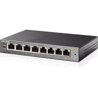 TP-LINK TL-SG108PE 8-Port Desktop Gigabit Easy Smart Switch mit 4x PoE IGMPv3 von TP-Link