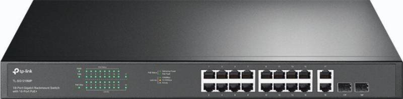TP-LINK TL-SG1218MP 18-Port Gigabit-Rackmount-Switch mit 16 PoE+-Ports von TP-Link