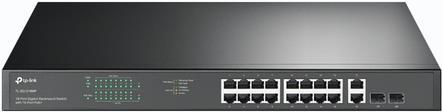 TP-LINK TL-SG1218MP Netzwerk-Switch Fast Ethernet (10/100) Schwarz Power over Ethernet (PoE) (TL-SG1218MP) von TP-Link