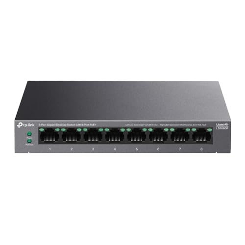 TP-Link LS108GP Switch 8 Puertos Gigabit PoE+ Hasta 250 m de Transmisión von TP-Link