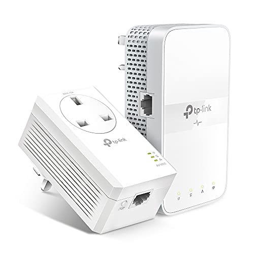 TP-Link AV1000 Gigabit Passthrough Powerline ac Wi-Fi Kit, Dual Band Speed Up to 1200 Mbps, Wi-Fi Extender/Booster, Extra Power Socket, No Configuration Required (TL-WPA7617 KIT) von TP-Link