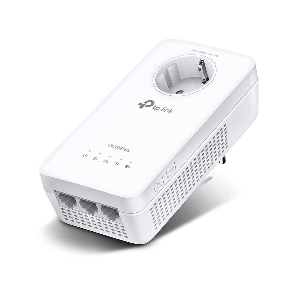TP-Link AV1300 Gigabit Powerline WLAN Extender bis zu 1300 Mbit/s, WLAN AC 867 (5 GHz) + 300 Mbit/s (2,4 GHz), 3x Gigabit LAN von TP-Link