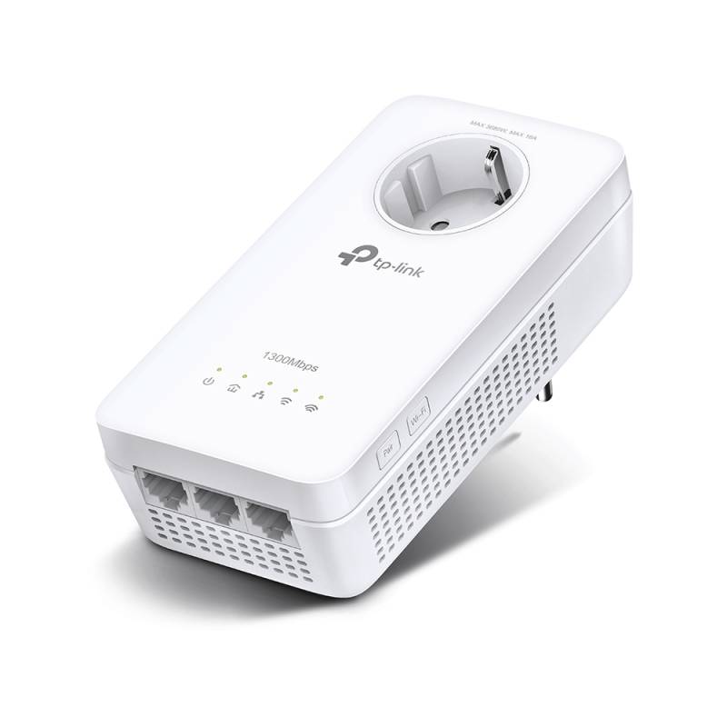 TP-Link AV1300 Gigabit Powerline WLAN Extender bis zu 1300 Mbit/s, WLAN AC 867 (5 GHz) + 300 Mbit/s (2,4 GHz), 3x Gigabit LAN von TP-Link