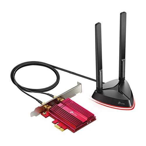 TP-Link AX3000 Wi-Fi 6 Bluetooth 5.2 PCI Express Adapter with Two Antennas, Intel AX200, PCIe Network Interface Card for Desktop, Low-Profile Bracket Included (Archer TX3000E) von TP-Link