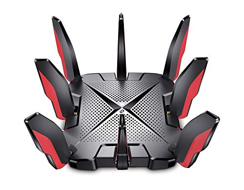 TP-Link AX6600 Tri-Band Wi-Fi 6 Gaming Router with 4* Gigabit Ports+1 * 2.5 Gbps Port, WiFi Speed up to 6600Mbps, 2 USB Ports, Quad-Core CPU, Ideal for Gaming Xbox/PS4/Steam & 4K (Archer GX90) von TP-Link