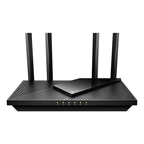 TP-Link Archer AX55 Wi-Fi 6 WLAN Router, 2402 Mbit/s 5 GHz, 574 Mbit/s 2,4 GHz, 4 × Gigabit LAN-Ports, 1 × USB 3.0 Port, unterstützt keine DSL-Funktion von TP-Link