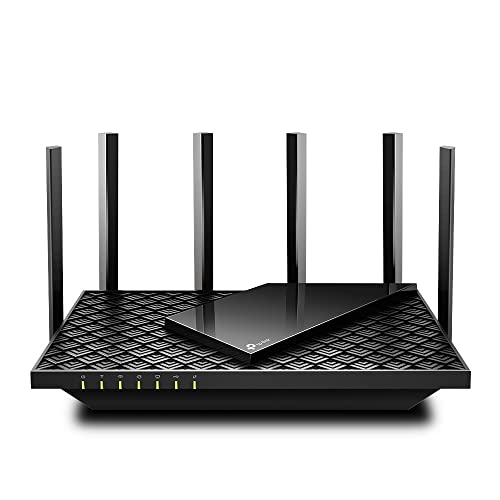 TP-Link Archer AX73 Wi-Fi 6 Gigabit WLAN Router, dual band (4804 Mbit/s 5 GHz, 574 Mbit/s 2,4 GHz, 4 × Gigabit LAN-Ports, 1 × USB 3.0 Port, HomeShield) , Unterstützt keine DSL-Funktion von TP-Link