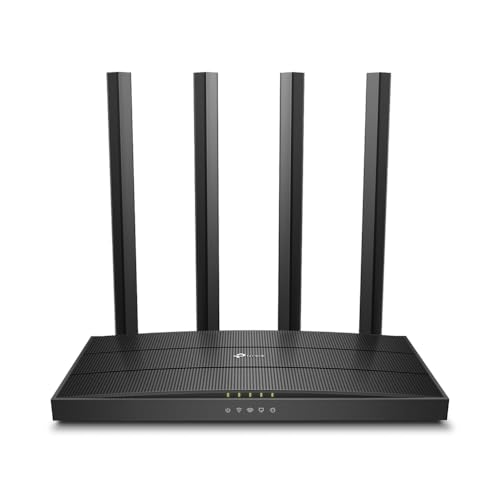 TP-Link Archer C6 Dualband Gigabit WLAN-Router (867Mbit/s 5GHz + 300Mbit/s 2,4GHz, 4 Gigabit LAN-Port, MU-MIMO, IPTV, Unterstützt keine DSL-Funktion von TP-Link