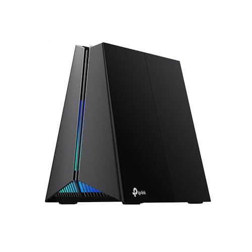 TP-Link Archer GXE75 Gaming Router, Wi-Fi 6E AXE5400 Tri-Band, 2,5 Gbps Anschlüsse, dediziertes Spiele-Panel, Exklusive Beschleunigung für Spiele, spielorientiertes Design, kompatibel mit Alexa von TP-Link