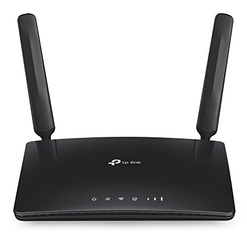 TP-Link Archer MR200 Cat4 + AC750 Mbps Dualband 4G LTE WLAN Router (150 Mbit/s im Download, simultanes Dualband, 300 Mbit/s 2,4GHz + 433 Mbit/s 5GHz, frei konfigurierbarer LAN/WAN-Port) schwarz von TP-Link