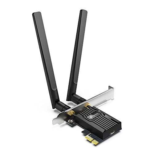 TP-Link Archer TX55E AX3000 Wi-Fi 6 Bluetooth 5.2 PCIe-Adapter, max 2402 Mbit/s 5 GHz und max 574 Mbit/s 2,4 GHz, WPA3-Verschlüsselungsstandard, MU-MIMO, Unterstützt nur Windows 11/10 (64-bit) von TP-Link
