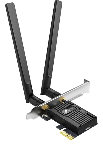 TP-Link Archer TX55E AX3000 Wi-Fi 6 Bluetooth 5.2 PCIe-Adapter, max 2402 Mbit/s 5 GHz und max 574 Mbit/s 2,4 GHz, WPA3-Verschlüsselungsstandard, MU-MIMO, Unterstützt nur Windows 11/10 (64-bit) von TP-Link