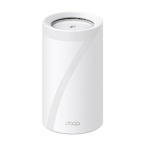 TP-Link Deco BE85 Wi-Fi 7 Mesh WLAN, BE19000 Tri-Band-Router und Repeater (10 Gbit/s Ethernet/Glasfaser-Port, 19 Gbps Wi-Fi-Geschwindigkeit, WPA3, 320 MHz Kanäle, 6 GHz) von TP-Link