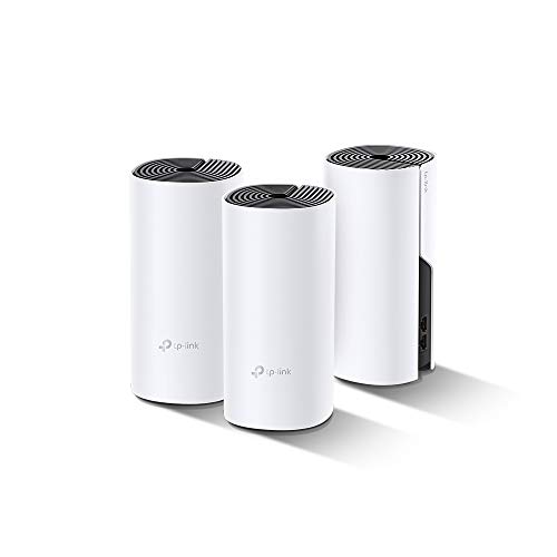 TP-Link Deco P9 Powerline WLAN Mesh Set (Dualband 1200Mbit/s + HomePlug 1000Mbit/s, Reichweite bis zu 560m², Qualcomm Core, 6xGigabit-Ports, kompatibel mit Amazon Alexa, Schnellinstallation) weiß von TP-Link