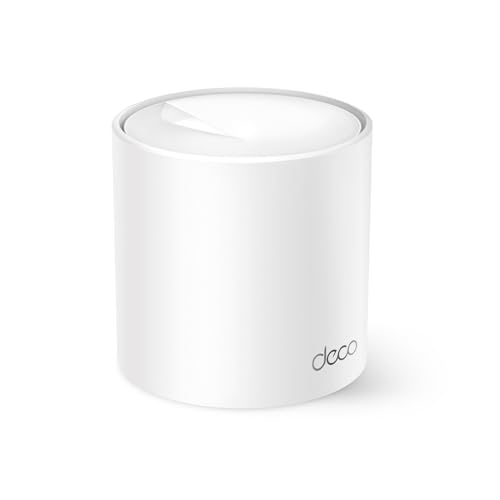 TP-Link Deco X10(3-pack), Deco X10 AX1500 KI-gestütztes Ganzes Home Mesh Wi-Fi 6 System, bis zu 520 m² Reichweite, Verbindung für bis zu 120 Geräte, Gigabit-Port, Mobile App von TP-Link