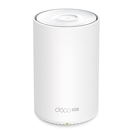 TP-Link Deco X20-4G AX1800 LTE WLAN Router Dualband 4G + Cat6(300 Mbit/s im Download, 574 Mbit/s 2.4GHz und 1201Mbit/s 5GHz, 3* Gigabit Ports, kompatibel mit Alexa) weiß von TP-Link