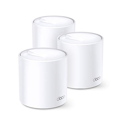 TP-Link Deco X20 Mesh WLAN Set (3 Pack), Wi-Fi 6 AX1800 Dual Band Router & Repeater, 2x Gigabit Ports für jede Einheit, empfohlen für Häuser mit 4-6 Schlafzimmern, Umfassender Jugendschutz, WPA3 von TP-Link