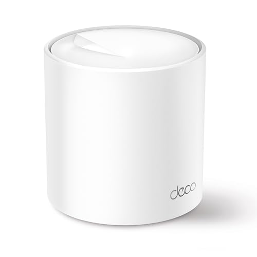 TP-Link Deco X50 Mesh WLAN Set (1 Pack), Wi-Fi 6 AX3000 Dual Band Router & Repeater, 3x Gigabit Ports, Zusatzeinheit, empfohlen für Häuser mit 1-2 Schlafzimmern, Umfassender Jugendschutz, WPA3 von TP-Link