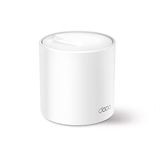 TP-Link Deco X60 Mesh WLAN Set (1 Pack), Wi-Fi-6 AX5400 Dual Band Router & Repeater, 2x Gigabit Ports, Zusatzeinheit, empfohlen für Häuser mit 1-2 Schlafzimmern, Umfassender Jugendschutz, WPA3 von TP-Link