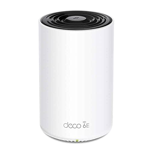 TP-Link Deco XE75 Pro AXE5400 Whole Home Tri-Band Mesh Wi-Fi 6E System, Gigabit-Ports, AI-Driven Mesh, Abdeckung bis zu 2.900 ft2, Verbinden Sie bis zu 200 Geräte, 1,7 GHz Quad-Core CPU, HomeShield. d, Packung mit 1 TP-Link Deco XE75 Pro AXE5400 Whole Home Tri-Band Mesh Wi-Fi 6E System, Gigabit-Ports, AI-Driven Mesh, Abdeckung bis zu 2.900 ft2, Verbinden Sie bis zu 200 Geräte, 1,7 GHz Quad-Core CPU, HomeShield. d, Packung mit 1 von TP-Link
