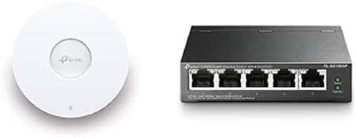 TP-Link EAP610 AX1800 Gigabit Dualband WiFi 6 WLAN Access Point mit TL-SG1005P 5-Port Gigabit PoE Switch TP-Link EAP610 AX1800 Gigabit Dualband WiFi 6 WLAN Access Point mit TL-SG1005P 5-Port Gigabit PoE Switch von TP-Link