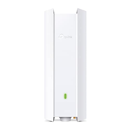 TP-Link EAP610-Outdoor AX1800 Gigabit Dualband WiFi 6 WLAN Access point (Dualband 1775Mbit/s, Omada SDN, zentrales Management, 1 Gigabit Port, IP67, nahtloses WLAN-Roaming, PoE angetriebene) weiß von TP-Link