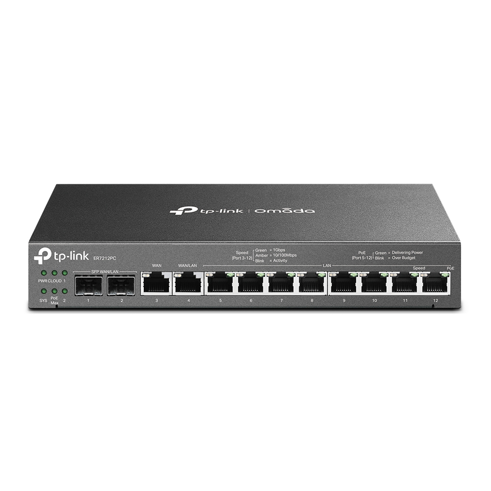 TP-Link ER7212PC Omada VPN Router 2x Gigabit SFP, 1x Gigabit WAN, 1x Gigabit LAN/WAN, 8x Gigabit LAN von TP-Link