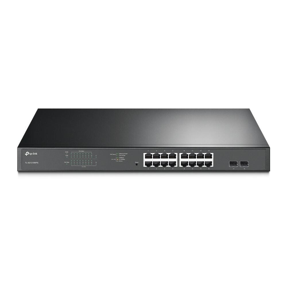 TP-Link Easy- Smart TL-SG1218MPE16-Port-Gigabit-PoE+-Switch mit 2 SFP-Slots von TP-Link