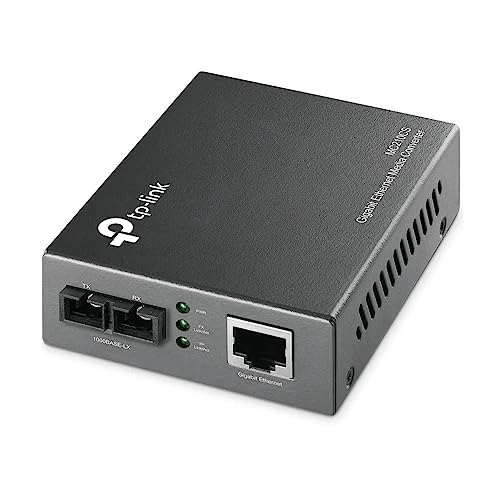 TP-Link Gigabit Single-Mode Media Converter, Complies with IEEE 802.3ab and IEEE 802.3z Extends Fiber Distance Up to 20 km (MC210CS) von TP-Link