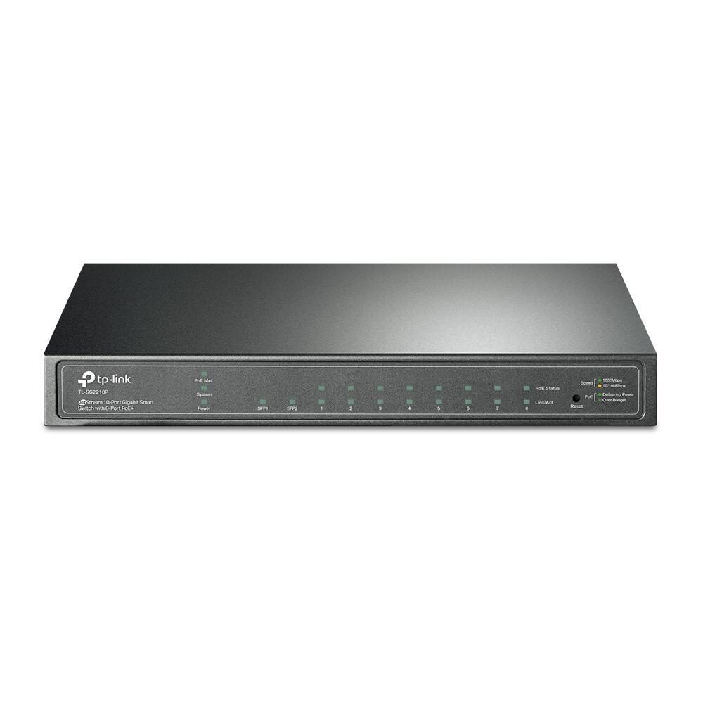 TP-Link JetStream TL-SG2210P 10-Port-Gigabit-Smart-Switch mit 8 PoE+-Ports un... von TP-Link