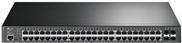 TP-Link JetStream TL-SG3452P V1 - Switch - managed - 48 x 10/100/1000 (PoE+) + 4 x Gigabit SFP - an Rack montierbar - PoE+ (384 W) von TP-Link