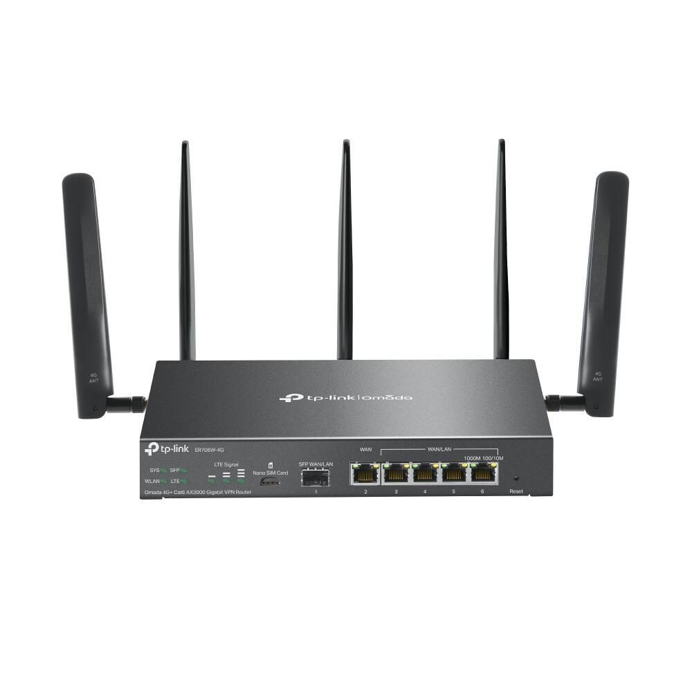 TP-Link Omada ER706W-4G 4G+ Cat6 AX3000 Gigabit VPN Router TP-Link Omada ER706W-4G 4G+ Cat6 AX3000 Gigabit VPN Router von TP-Link